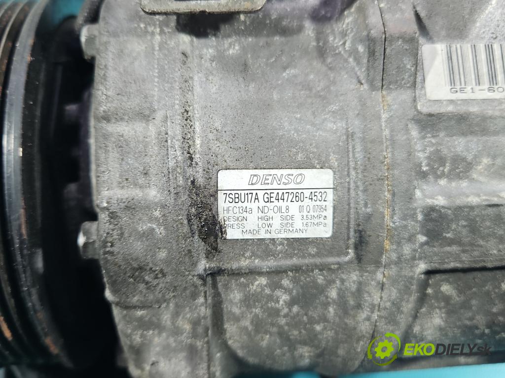 Bmw 5 F10 2010-2017 2.0b 184 hp automatic 135 kW 1997 cm3 4- Kompresor: klíma 447260-4532 (Kompresor klimatizace)