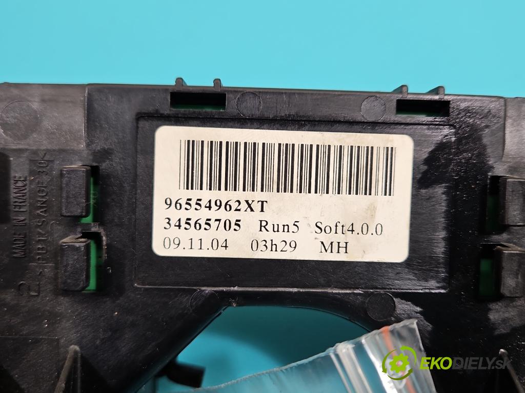 Citroen C4 I 2004-2011 1.6 16v 109 HP manual 80 kW 1587 cm3 5- prepínač komplex: 96554962XT (Prepínacie páčky pod volantom)