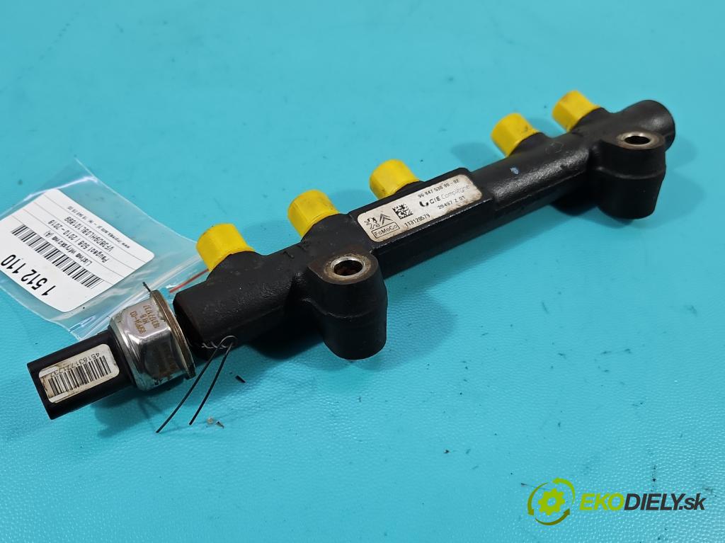 Peugeot 508 I 2010-2018 1.6 hdi 111KM manual 82 kW 1560 cm3 4- lišta vstrekovacia 9684753080 (Vstrekovacia lišta)