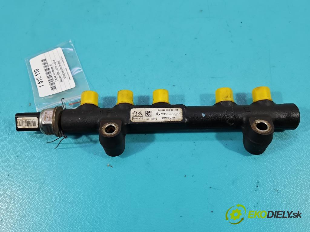 Peugeot 508 I 2010-2018 1.6 hdi 111KM manual 82 kW 1560 cm3 4- lišta vstrekovacia 9684753080 (Vstrekovacia lišta)