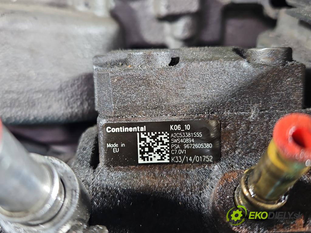 Peugeot 508 I 2010-2018 1.6 hdi 111KM manual 82 kW 1560 cm3 4- čerpadlo vstrekovacia 9672605380 (Vstrekovacie čerpadlo)