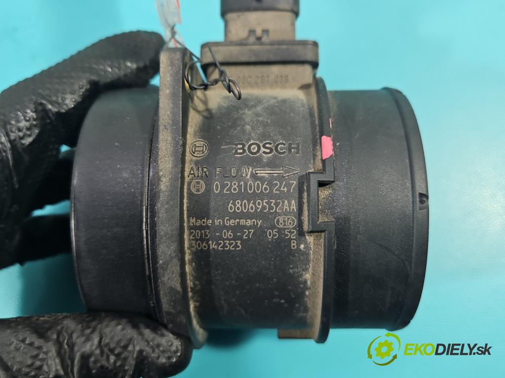 Jeep Grand Cherokee WK2 IV 2010-2021 3.0 CRD 250 HP automatic 184 kW 2987 cm3 5- průtokoměr: 0281006247 (Váha vzduchu)