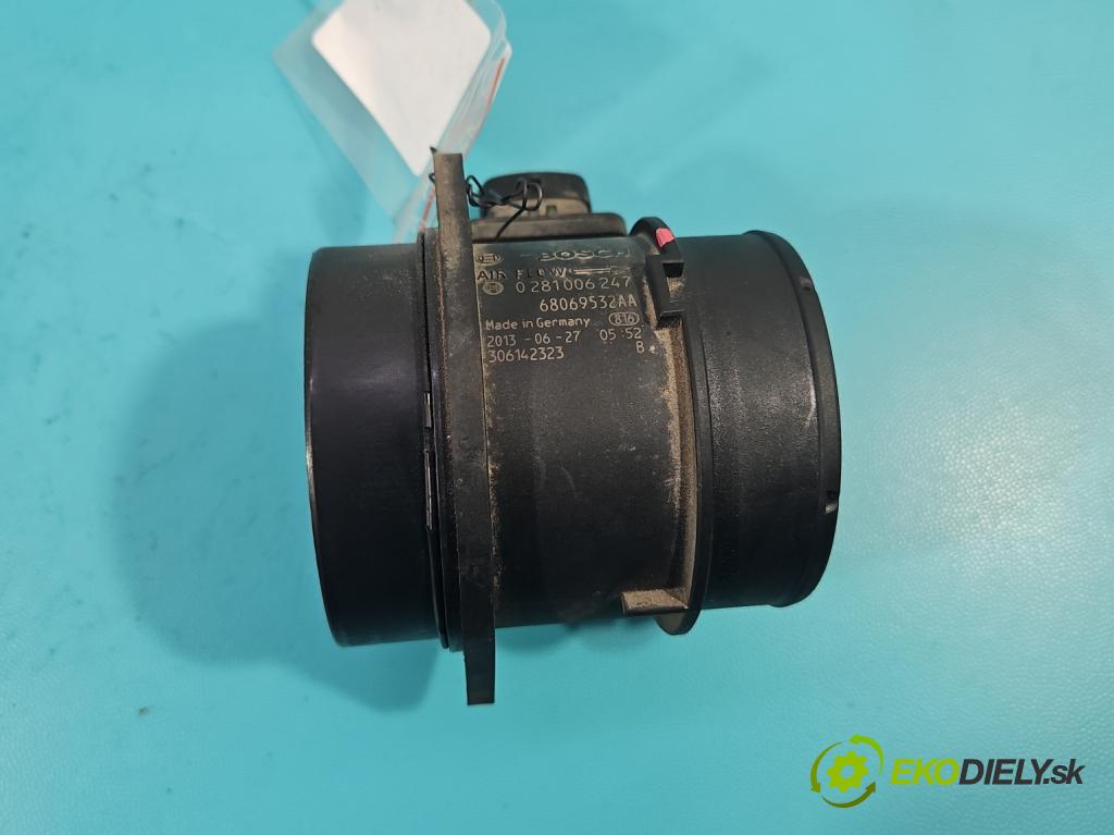 Jeep Grand Cherokee WK2 IV 2010-2021 3.0 CRD 250 HP automatic 184 kW 2987 cm3 5- průtokoměr: 0281006247 (Váha vzduchu)