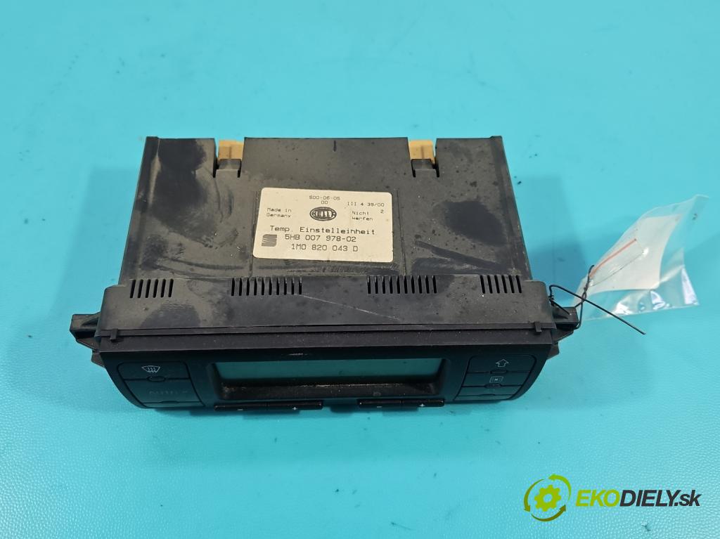 Seat Leon I 1999-2005 1.9 TDI 110 hp manual 81 kW 1896 cm3 5- palubní deska panel topení 1M0820043D