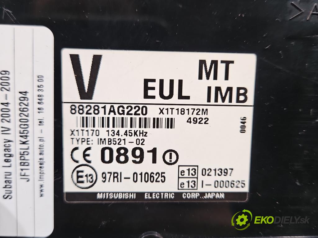 Subaru Legacy IV 2004-2009 2.0 B boxer 137 HP manual 101 kW 1994 cm3 5- riadiaca jednotka ostatné 88281AG220