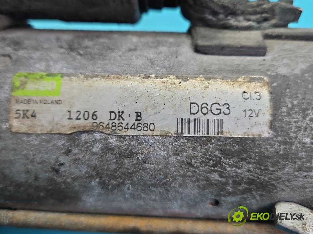 Citroen C4 I 2004-2011 1.6 16v 109 HP manual 80 kW 1587 cm3 5- štartér D6G3 (Štartér)