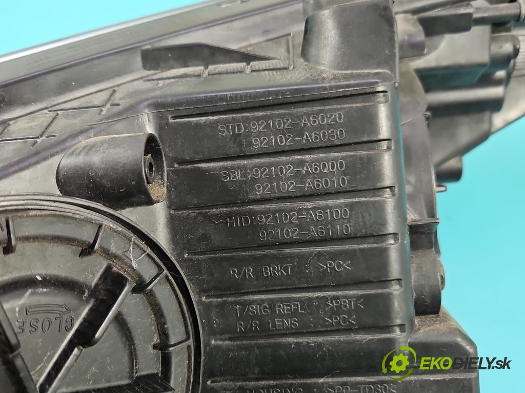 Hyundai I30 II 2012-2016 1.4 16V 100 HP manual 73.2 kW 1396 cm3 5- Reflektor: pravý 92102-A6100 (Svetlo predné pravé)