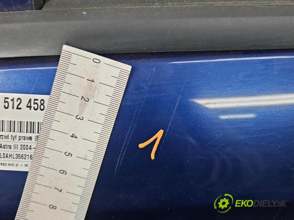 Opel Astra III 2004-2014 1.9 cdti 120 HP manual 88 kW 1910 cm3 5- dvere zadné pravé  (Kľučka dverí ostatné)
