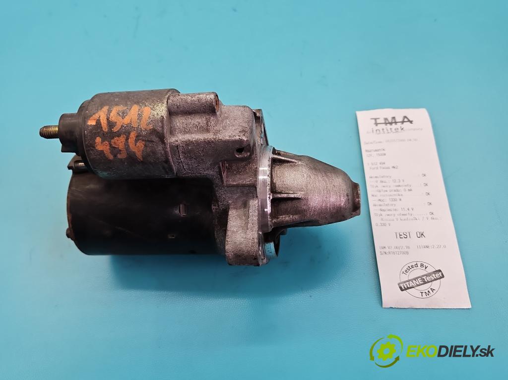 Ford Focus Mk2 2004-2011 1.6 16V 101 HP manual 74 kW 1596 cm3 5- štartér 2S6U-11000-CB (Štartér)