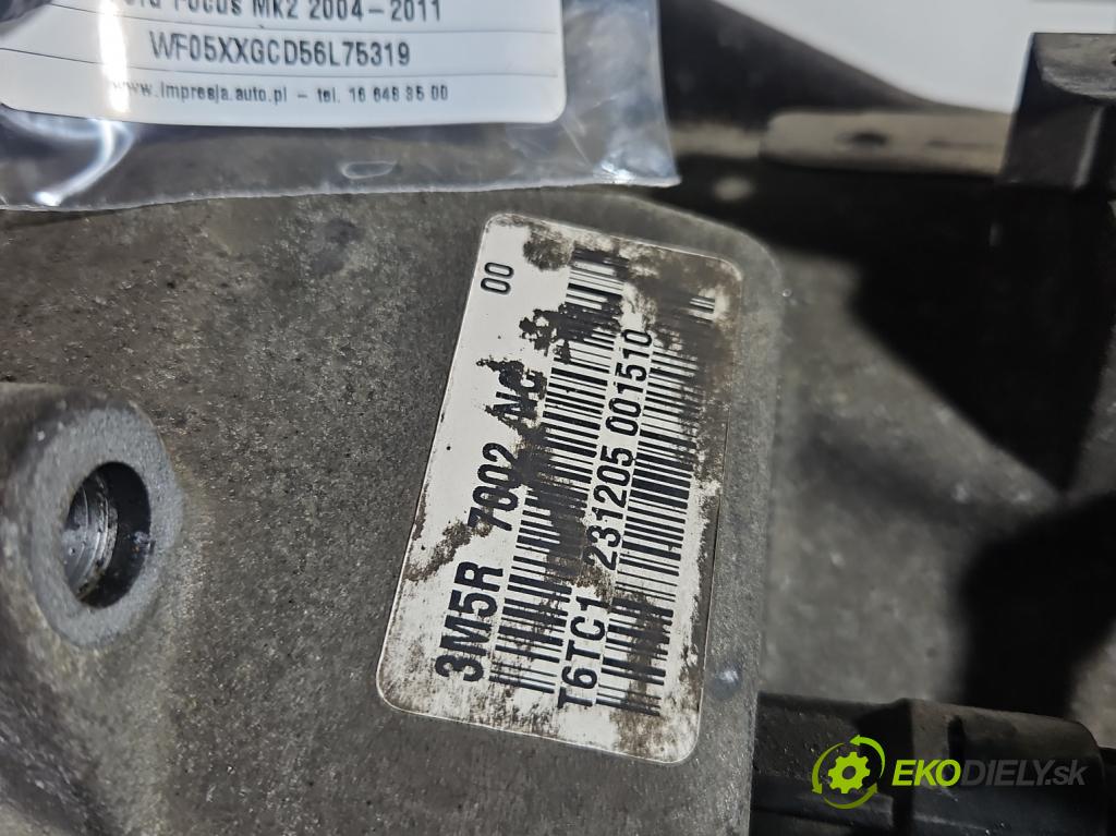 Ford Focus Mk2 2004-2011 1.6 16V 101 HP manual 74 kW 1596 cm3 5- prevodovka stupeň,rýchlosť manual 3M5R7002NC