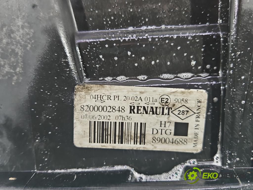 Renault Laguna II 2001-2007 1.8 16V 120 HP manual 88 kW 1783 cm3 5- Reflektor: pravý 8200002848 (Svetlo predné pravé)