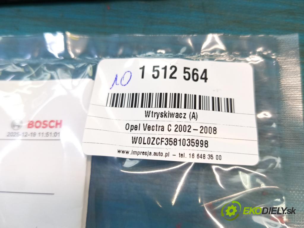 Opel Vectra C 2002-2008 1.9 cdti 150 HP manual 110 kW 1910 cm3 5- vstrek 0445110243 (Vstrekovač paliva)