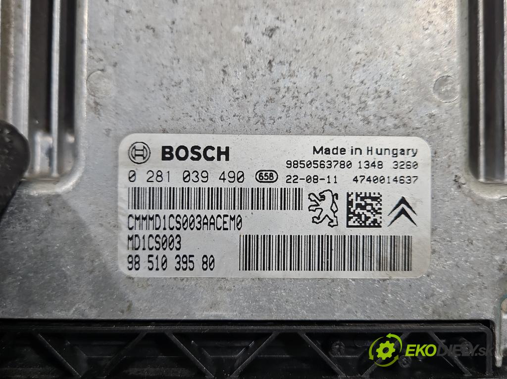 Opel Astra VI 2022- 1.5 cdti 131 HP manual 96 kW 1499 cm3 5- riadiaca jednotka motora 0281039490