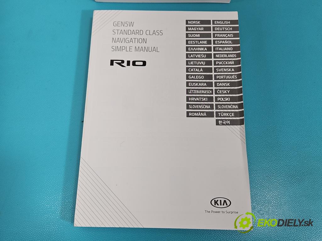 Kia Rio IV 2016-2023 1.2 16V 84KM manual 61,8 kW 1197 cm3 5- Návod