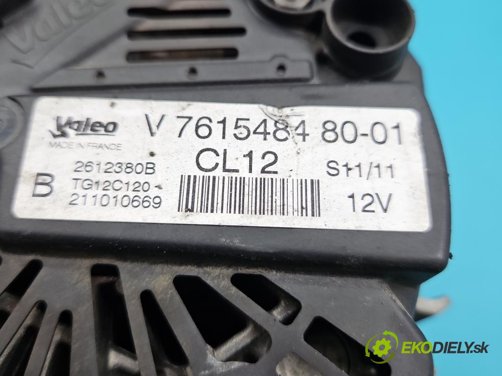 Citroen C4 II 2010-2017 1.4 16V 95 HP manual 70 kW 1397 cm3 5- Alternator 761548480 (Alternátor)