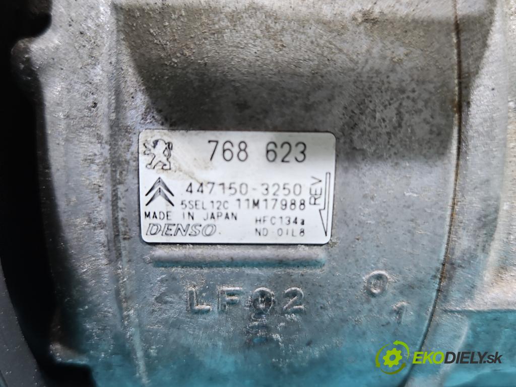 Citroen C4 II 2010-2017 1.4 16V 95 HP manual 70 kW 1397 cm3 5- Kompresor: klimatizácie 447150-3250 (Kompresor klimatizácie)