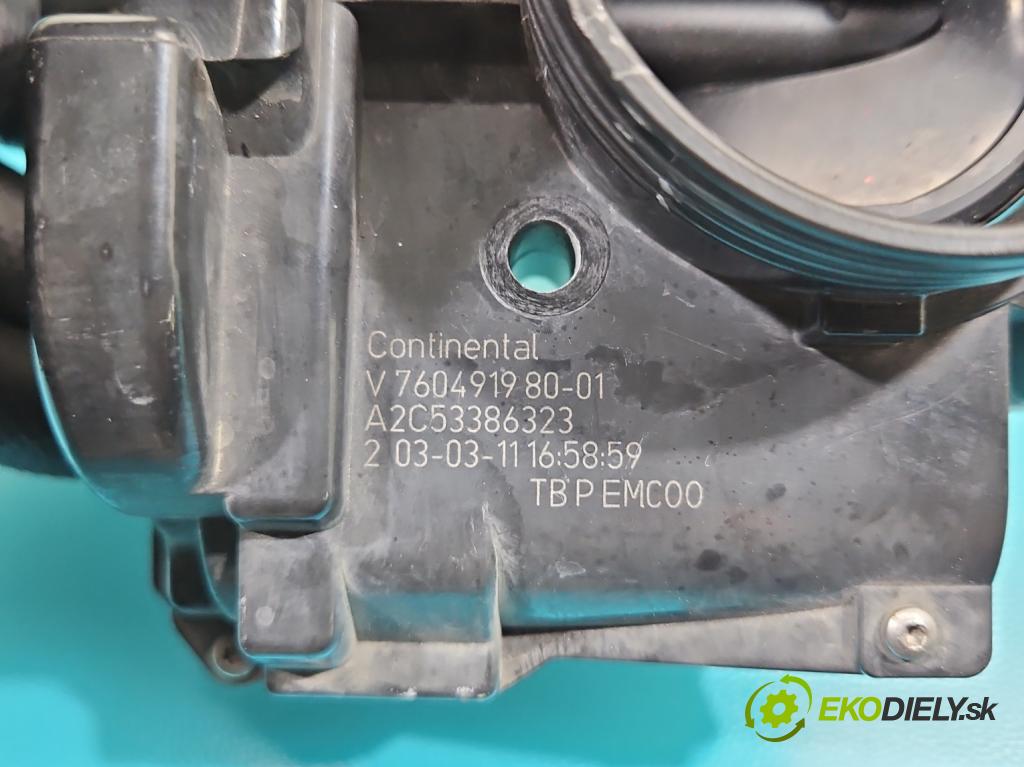 Citroen C4 II 2010-2017 1.4 16V 95 HP manual 70 kW 1397 cm3 5- klapka A2C53386323 (Škrtiaca klapka)