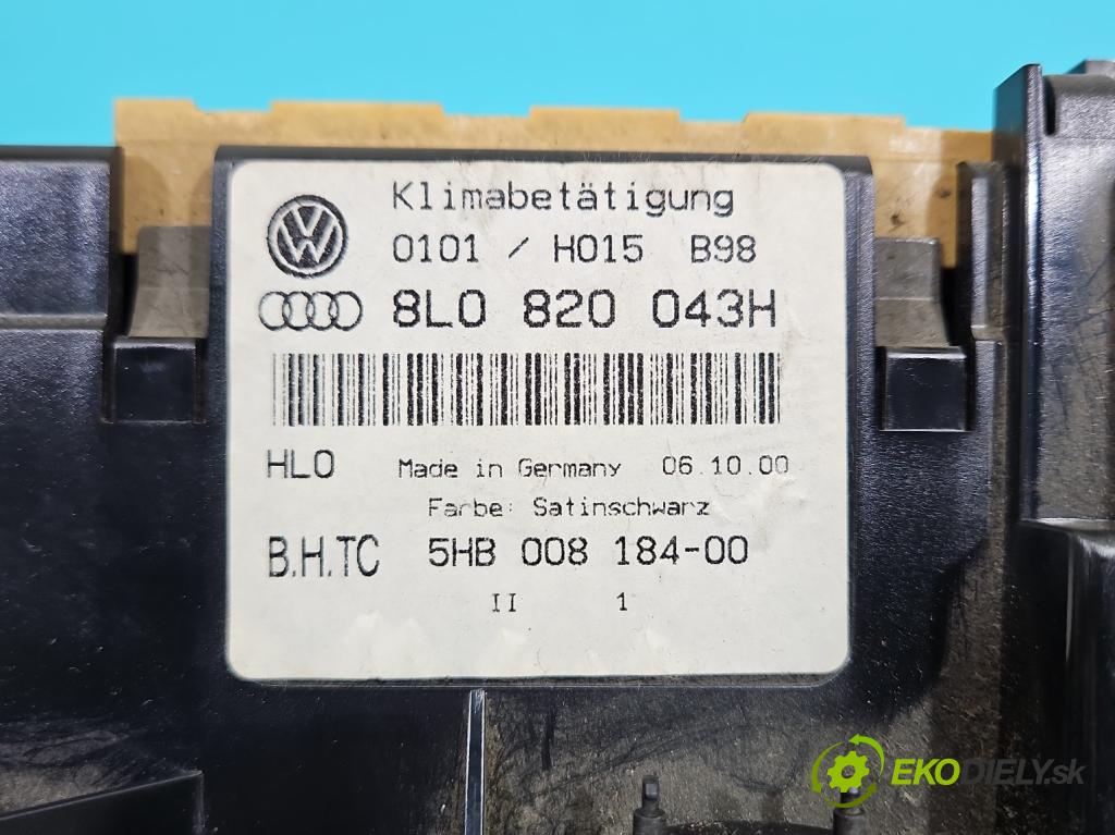 Audi A3 8L 1996-2003 1.6 sr 102 hp manual 75 kW 1595 cm3 3- palubní deska panel topení 8L0820043H