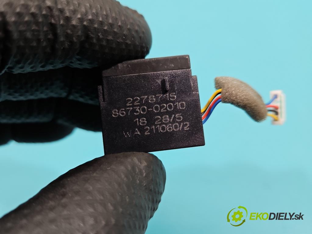 Toyota Auris II 2012-2018 1.6 16V 132  HP manual 97 kW 1598 cm3 5- Mikrofon: 86730-02010