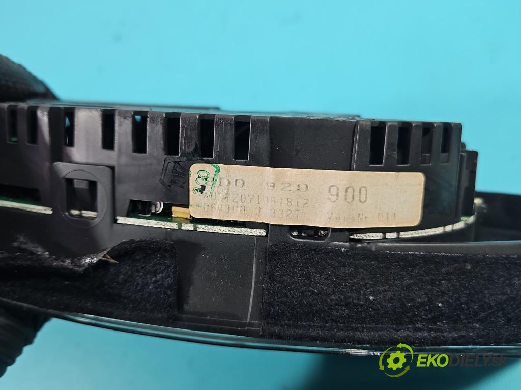 Audi A4 B5 1994-2001 1.9 tdi 90 HP manual 66 kW 1896 cm3 4- prístrojovka/ budíky 8D0920900 (Prístrojová doska)