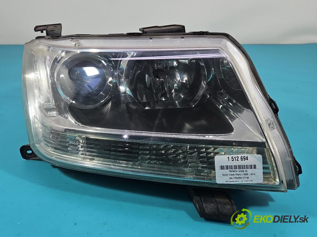 Suzuki Grand Vitara II 2005-2014 2.0 16V 140 HP manual 103 kW 1995 cm3 5- Reflektor: pravý 100-59079 (Svetlo predné pravé)