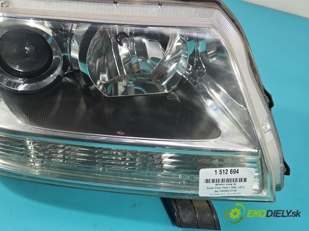 Suzuki Grand Vitara II 2005-2014 2.0 16V 140 HP manual 103 kW 1995 cm3 5- Reflektor: pravý 100-59079 (Svetlo predné pravé)