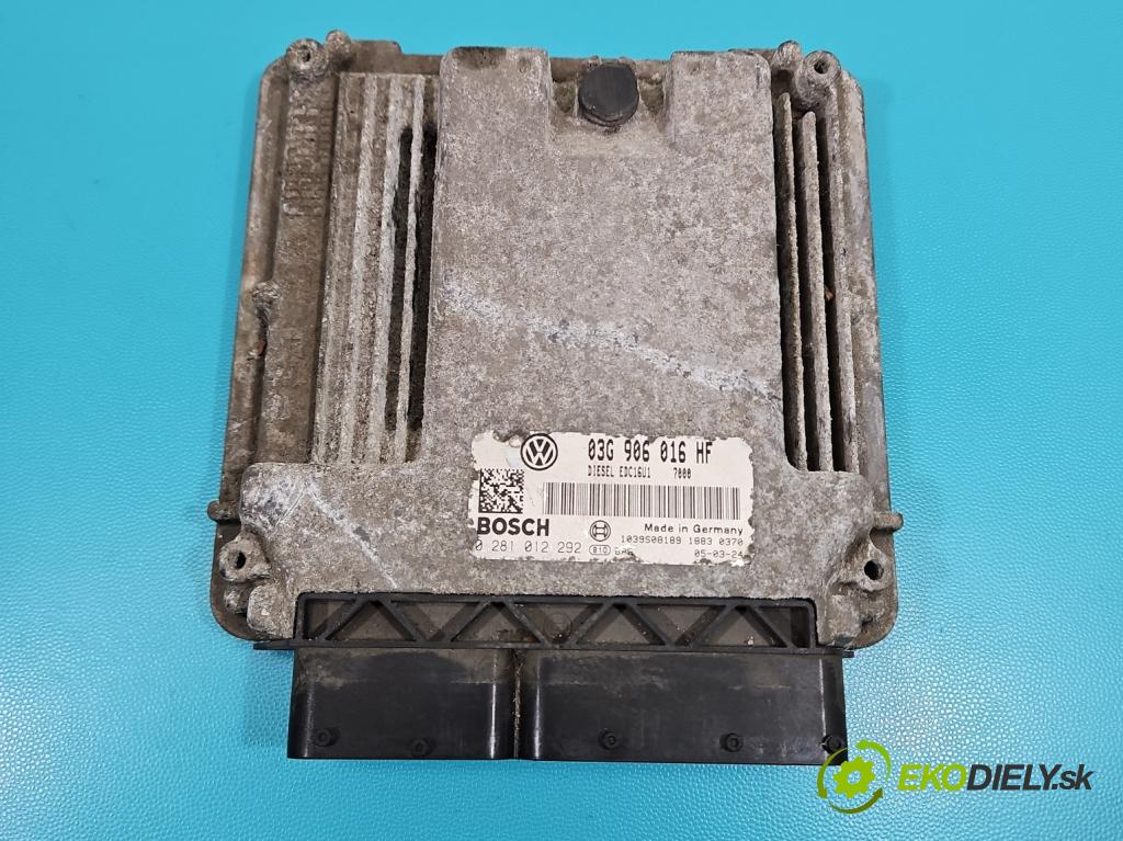 Skoda Octavia II 2004-2013 2.0 tdi 140 HP manual 103 kW 1968 cm3 5- riadiaca jednotka motora 03G906016HF