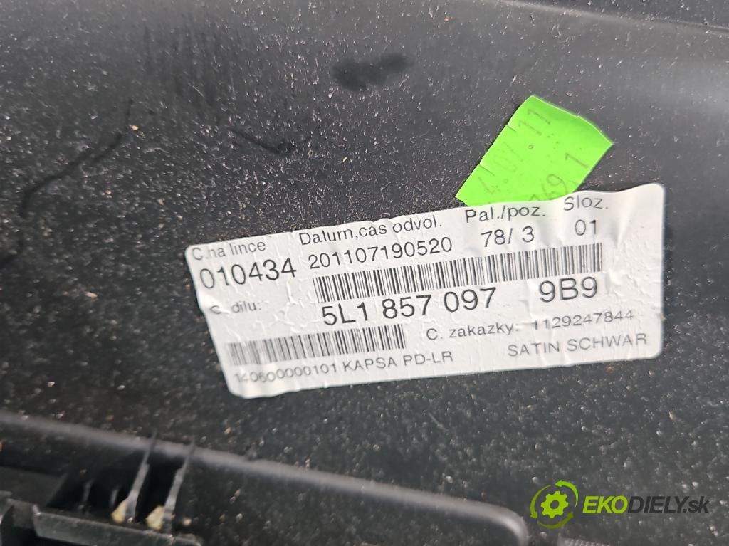 Skoda Yeti 2009-2017 1.2 TSI 105 hp manual 77 kW 1197 cm3 5- kastlík 5L1857097