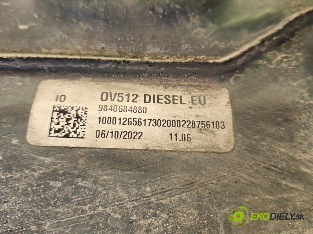 Opel Astra VI 2022- 1.5 cdti 131 hp manual 96 kW 1499 cm3 5- Nádrž: paliva 9840684880 (Palivová nádrž)