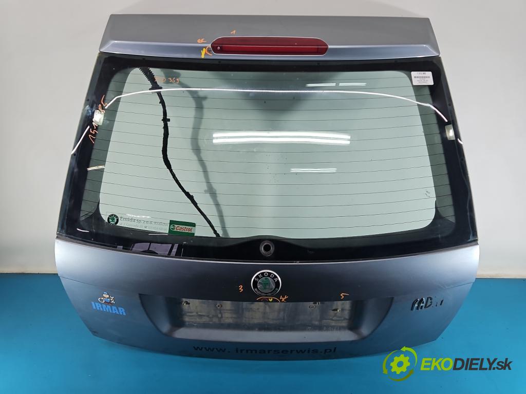 Skoda Fabia I 1999-2007 1.4 16V 75 hp manual 55 kW 1390 cm3 5- zadní kufrové dveře  (Zadní kapota (kufr))