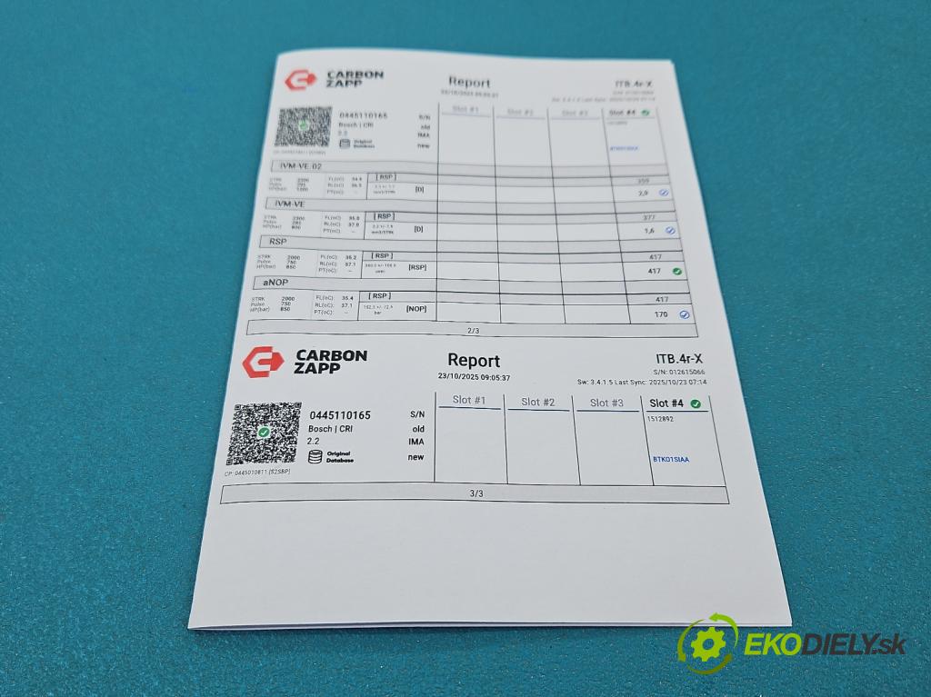 Opel Astra III 2004-2014 1.9 cdti 120 HP manual 88 kW 1910 cm3 5- vstrek 0445110165 (Vstrekovač paliva)