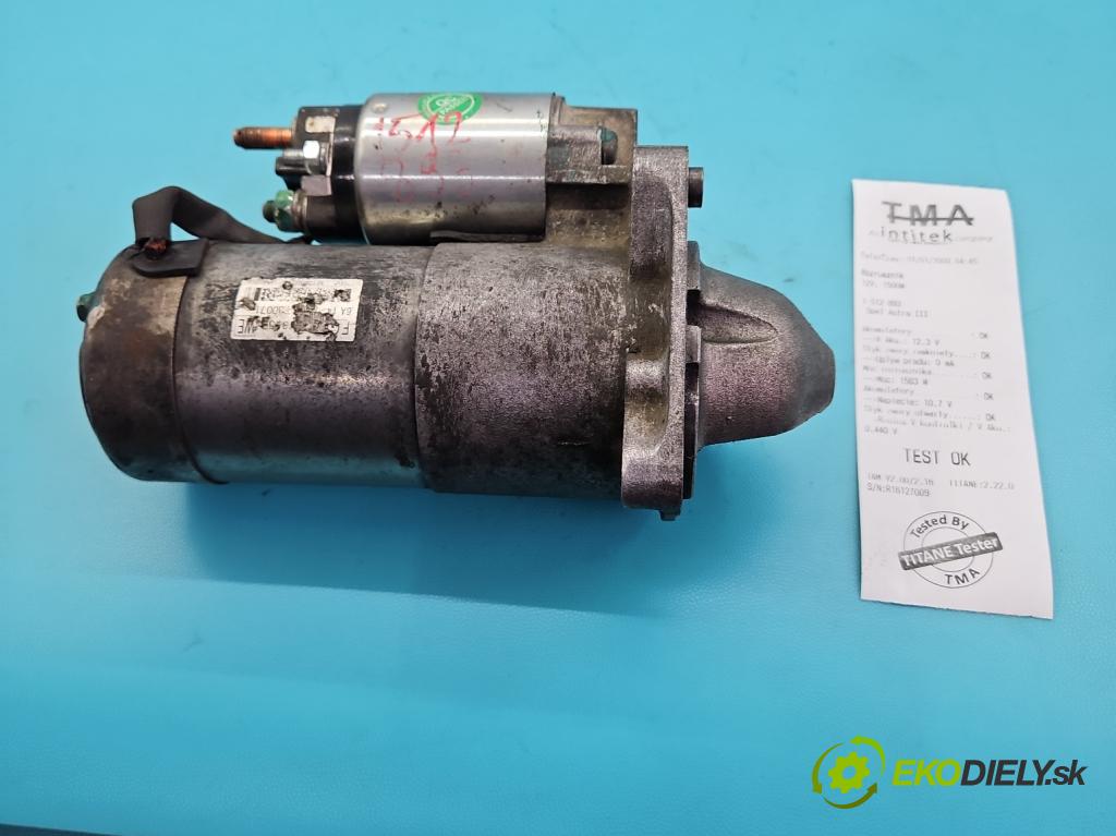 Opel Astra III 2004-2014 1.9 cdti 120 HP manual 88 kW 1910 cm3 5- štartér M001T30071 (Štartér)