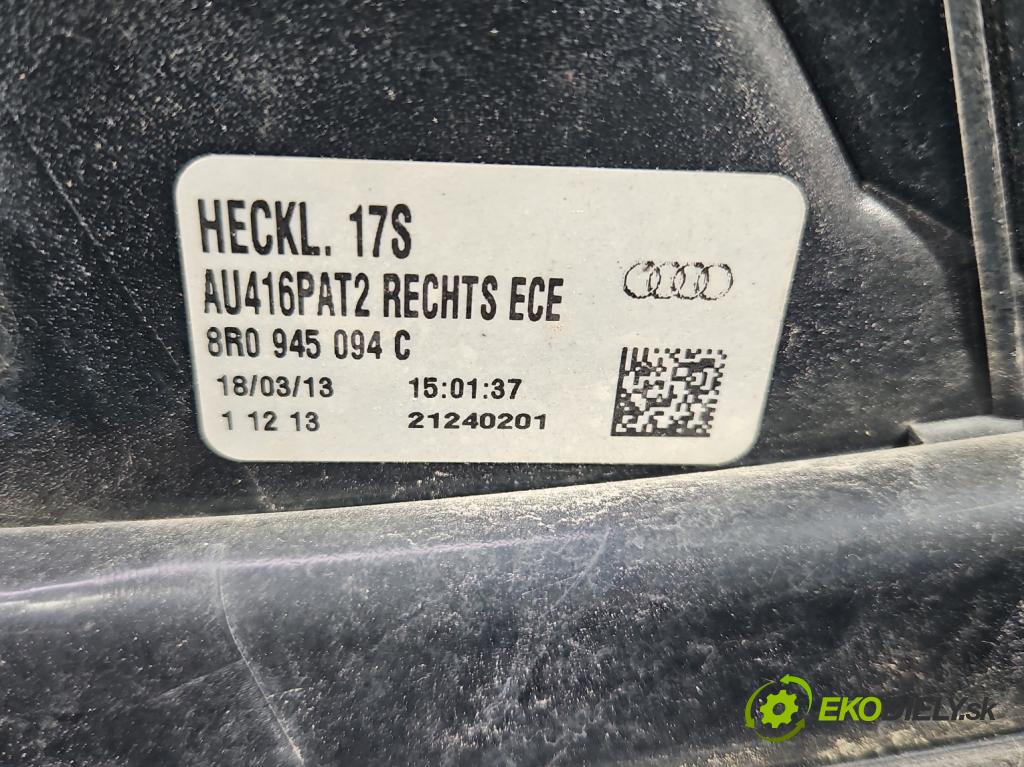 Audi Q5 2008-2016 2.0 TFSI 224 hp automatic 165 kW 1984 cm3 5- světlo zadní pravé 8R0945094C (Klika dveří ostatní)