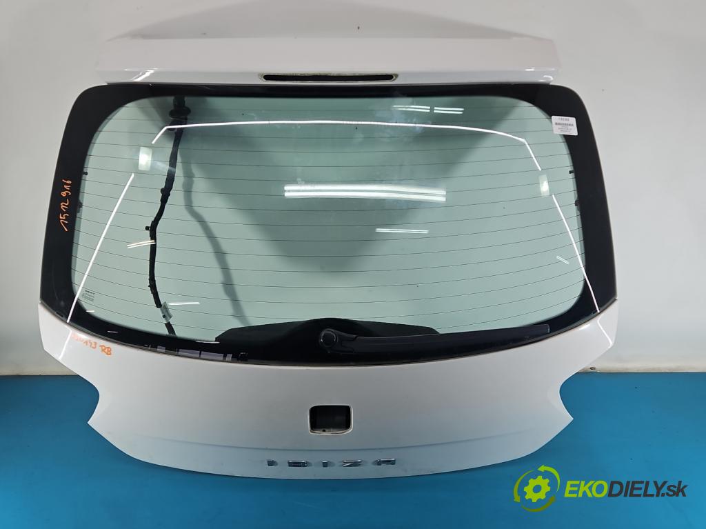 Seat Ibiza IV 6J 2008-2017 1.2 12V 69KM manual 51 kW 1198 cm3 5- zadní kufrové dveře  (Zadní kapota (kufr))