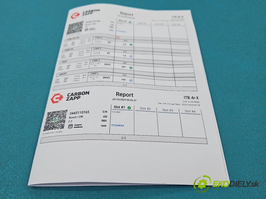 Opel Astra III 2004-2014 1.9 cdti 120 HP manual 88 kW 1910 cm3 5- vstrek 0445110165 (Vstrekovač paliva)