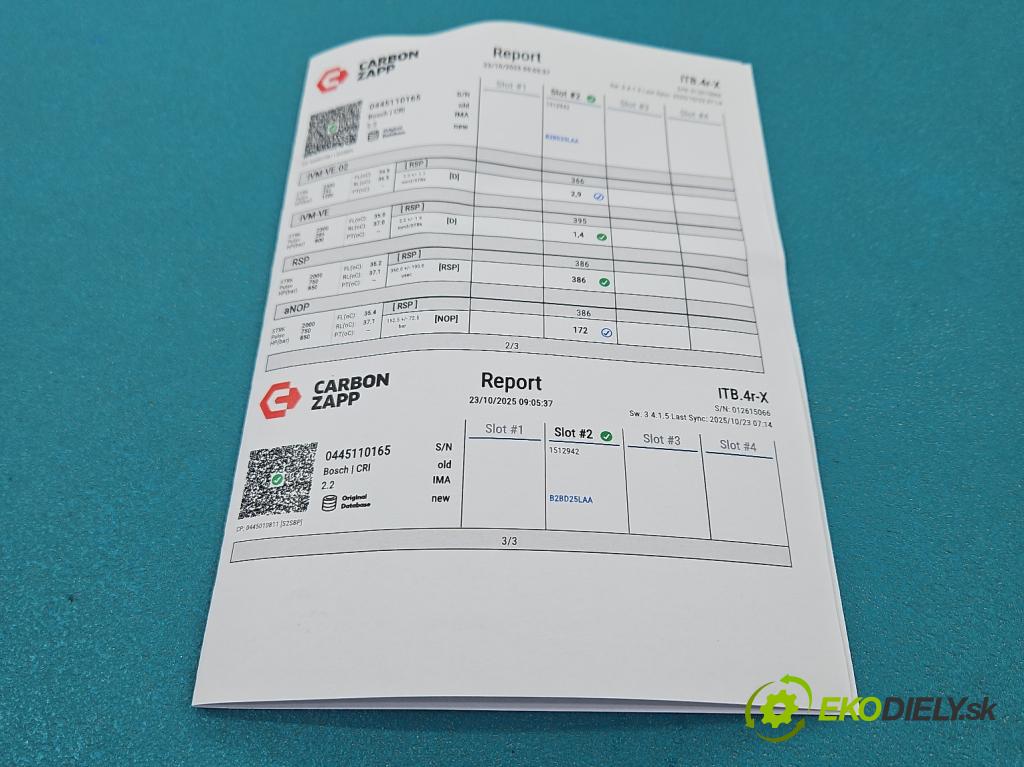 Opel Astra III 2004-2014 1.9 cdti 120 HP manual 88 kW 1910 cm3 5- vstrek 0445110165 (Vstrekovač paliva)