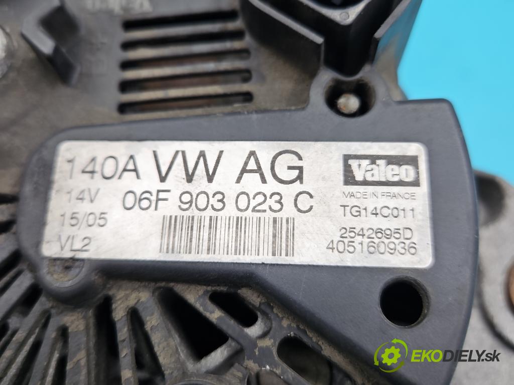 Skoda Octavia II 2004-2013 2.0 tdi 140 HP manual 103 kW 1968 cm3 5- Alternator 06F903023C (Alternátor)
