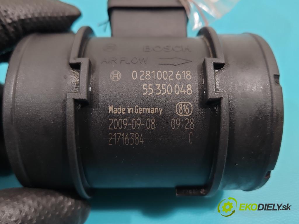 Opel Corsa D 2006-2014 1,3.0 cdti 75 HP manual 55 kW 1248 cm3 5- průtokoměr: 0281002618 (Váha vzduchu)