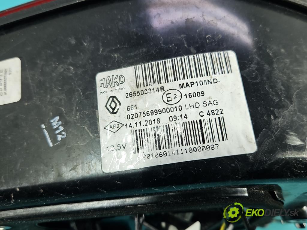 Renault Megane IV 2016-2024 1.3 Tce 140 hp manual 103 kW 1332 cm3 4- světlo zadní pravé 265503314R (Klika dveří ostatní)