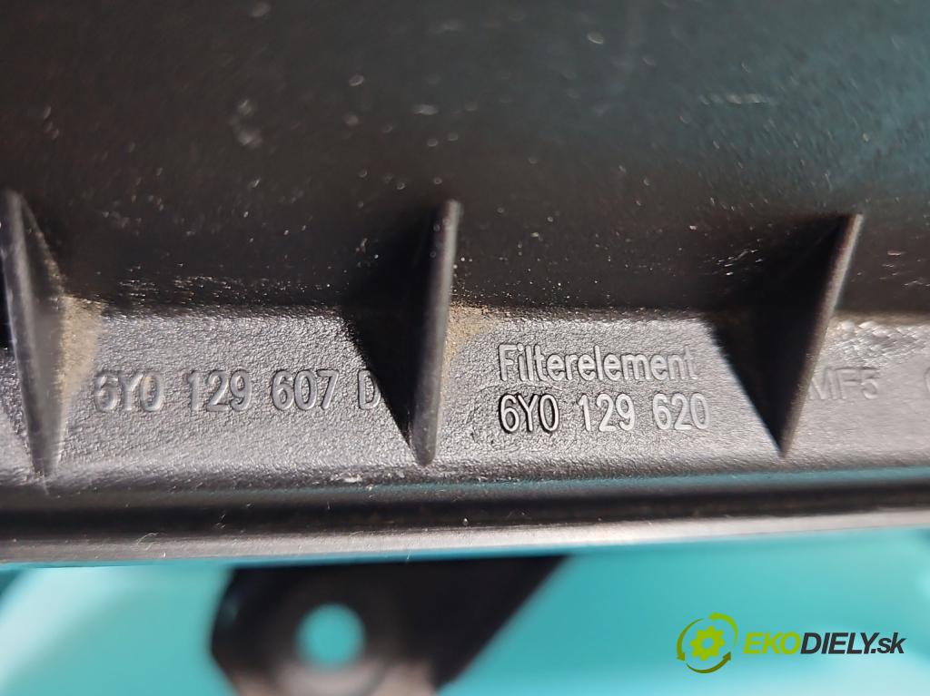 Seat Ibiza IV 6J 2008-2017 1.2 12V 69KM manual 51 kW 1198 cm3 5- obal filtra vzduchu 6Y0129607D (Obal vzduchového filtra)