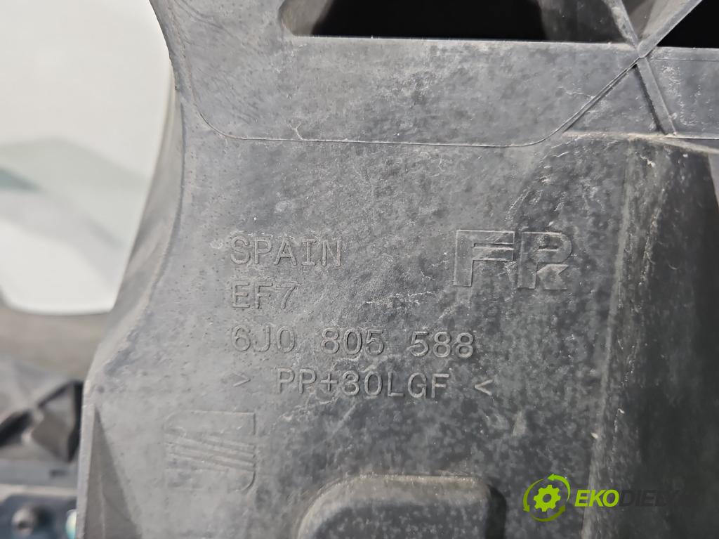 Seat Ibiza IV 6J 2008-2017 1.2 12V 69KM manual 51 kW 1198 cm3 5- stěna přední 6J0805588 (Přední výztuha)