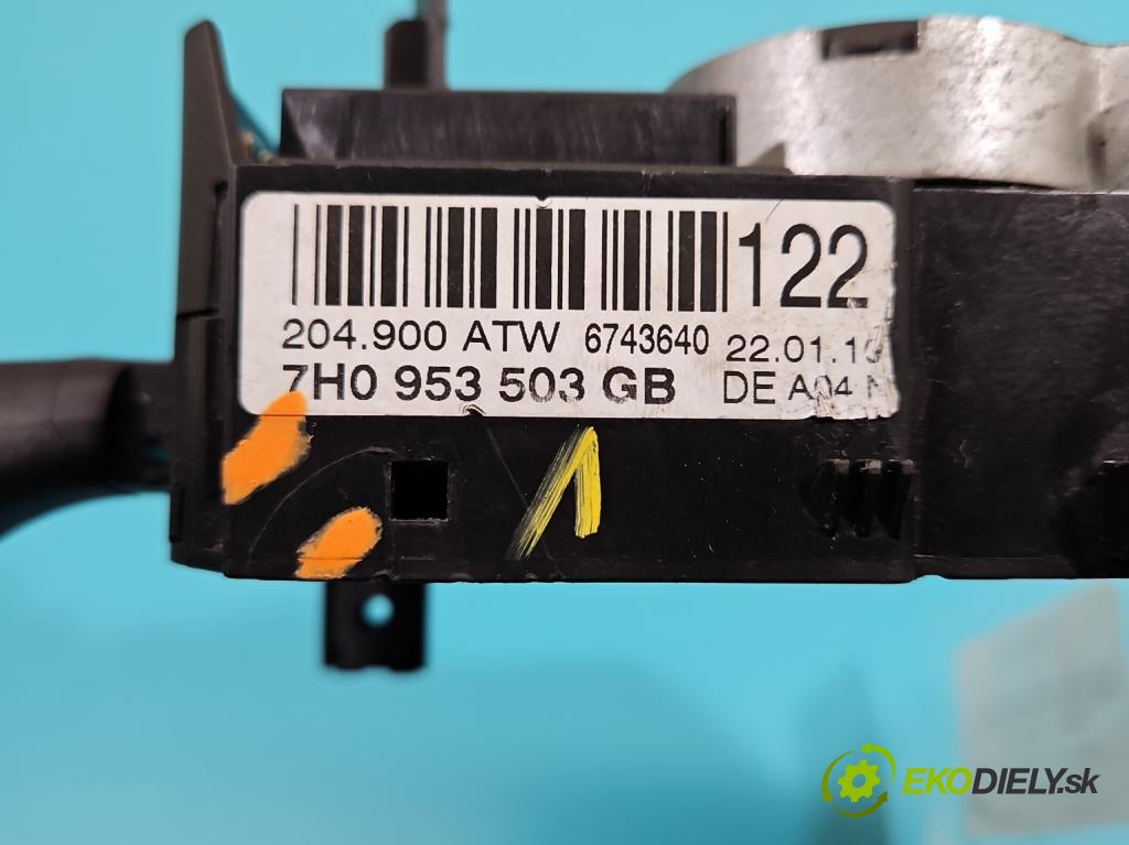 Seat Ibiza IV 6J 2008-2017 1.2 12V 69KM manual 51 kW 1198 cm3 5- prepínač komplex: 7H0953503GB (Prepínacie páčky pod volantom)