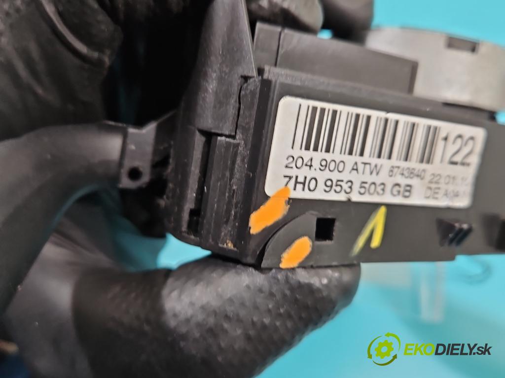 Seat Ibiza IV 6J 2008-2017 1.2 12V 69KM manual 51 kW 1198 cm3 5- prepínač komplex: 7H0953503GB (Prepínacie páčky pod volantom)