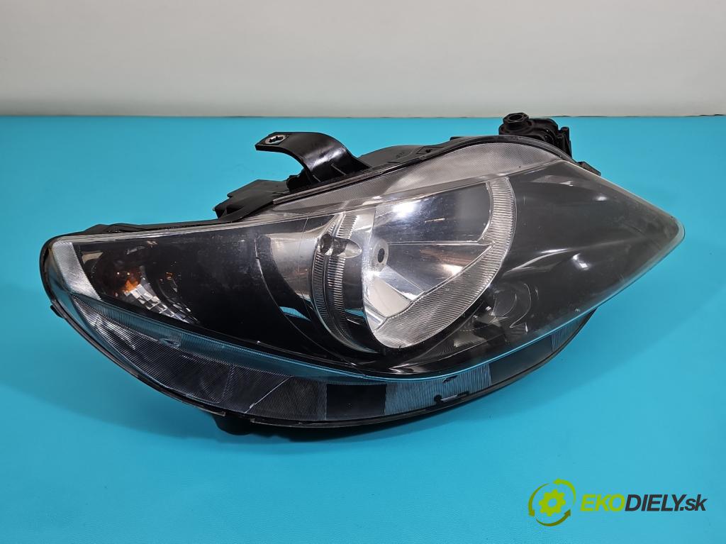 Seat Ibiza IV 6J 2008-2017 1.2 12V 69KM manual 51 kW 1198 cm3 5- Reflektor: pravý 6J1941022C (Svetlo predné pravé)