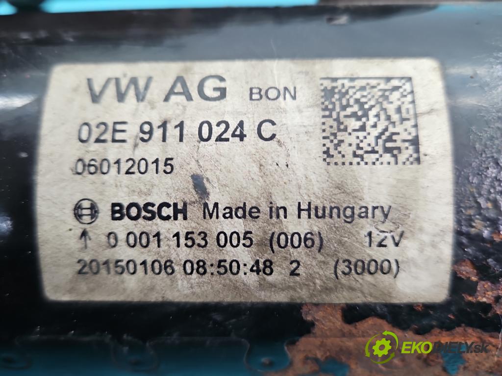 Vw Sharan II 2010-2022 2.0 tdi 177 HP automatic 130 kW 1968 cm3 5- štartér 02E911024C (Štartér)