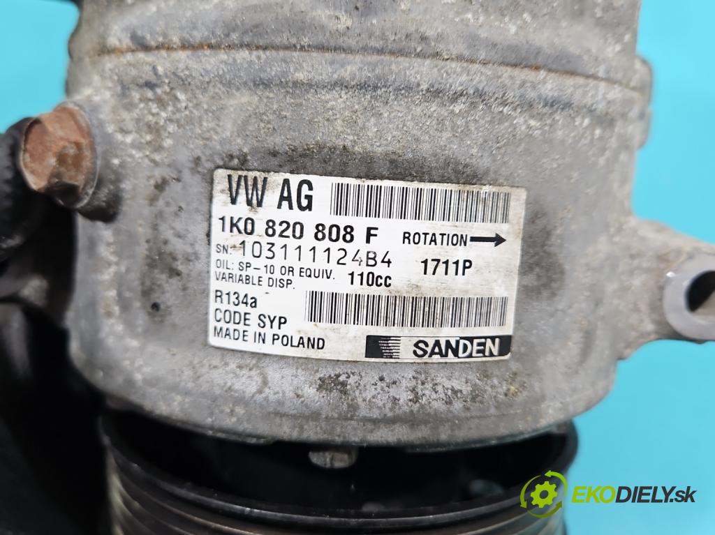 Vw Sharan II 2010-2022 2.0 tdi 177 hp automatic 130 kW 1968 cm3 5- Kompresor: klíma 1K0820808F (Kompresor klimatizace)