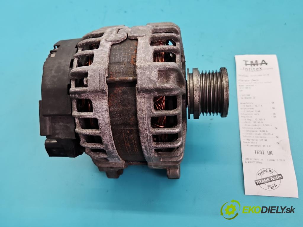 Vw Sharan II 2010-2022 2.0 tdi 177 HP automatic 130 kW 1968 cm3 5- Alternator 03L903024F (Alternátor)