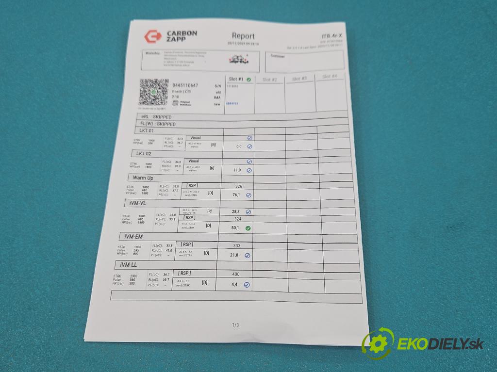 Vw Sharan II 2010-2022 2.0 tdi 177 HP automatic 130 kW 1968 cm3 5- vstrek 0445110647 (Vstrekovač paliva)