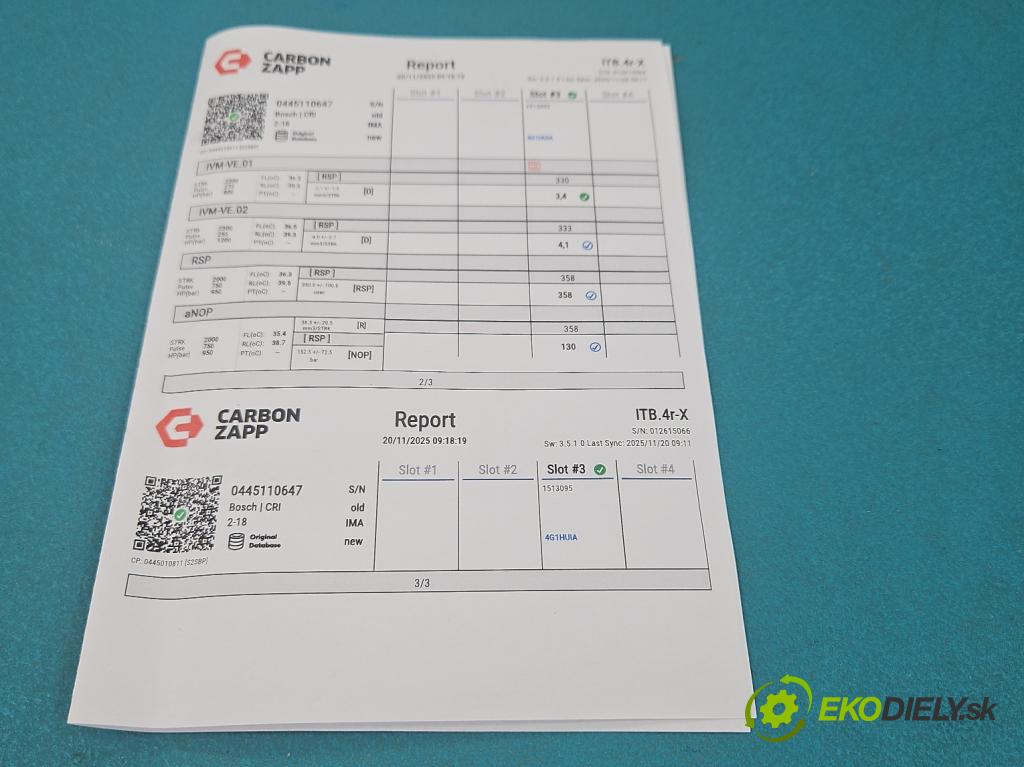 Vw Sharan II 2010-2022 2.0 tdi 177 HP automatic 130 kW 1968 cm3 5- vstrek 0445110647 (Vstrekovač paliva)