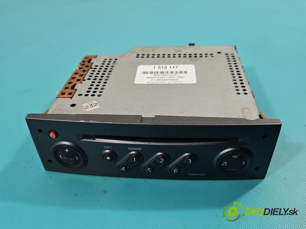 Renault Scenic II 2003-2009 2.0 16V 133 HP manual 98 kW 1998 cm3 5- Radio originál 8200300859B
